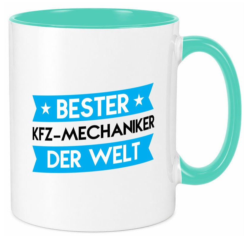 Bester KFZ-Mechaniker | Werkstatt Mechaniker Geschenkidee Humor Tasse