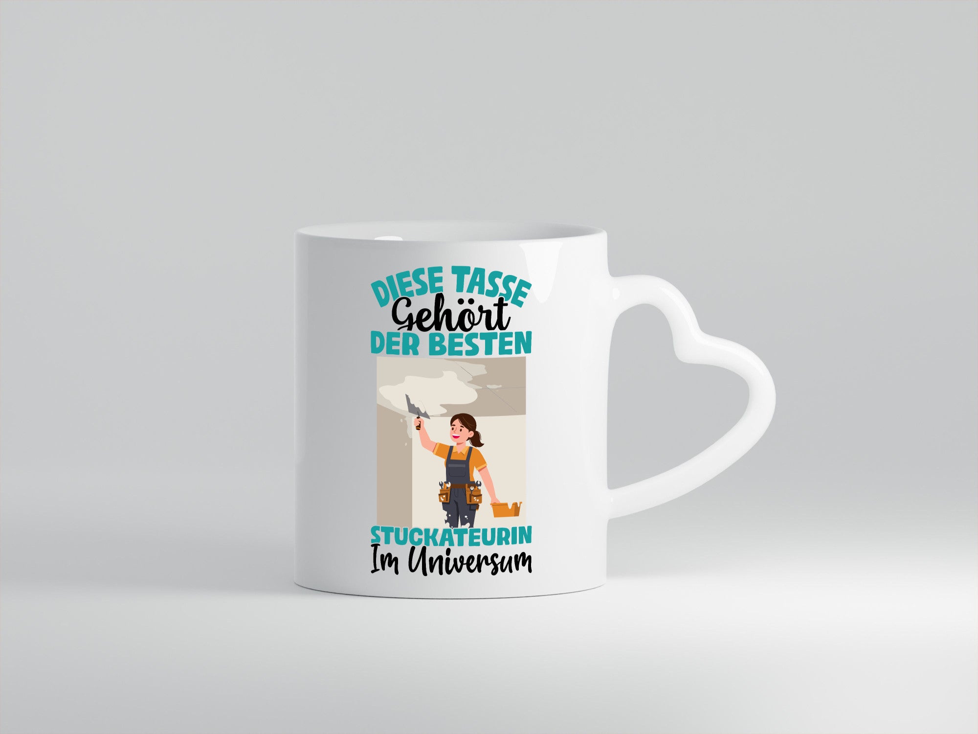 Im Universum: Stuckateurin | Innenausbau lustiger Spruch Geschenk Humor