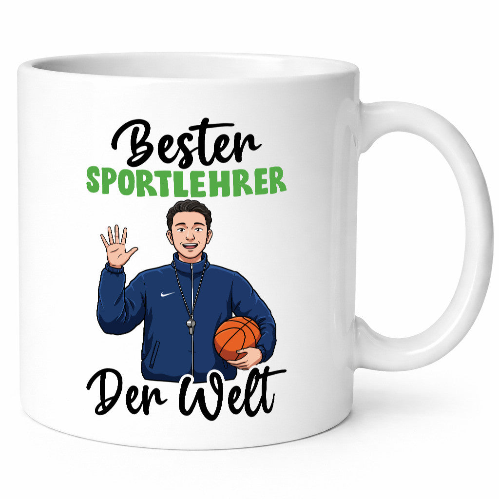Bester Sportlehrer | Lehrer Sport v2 Geschenkidee Humor Tasse