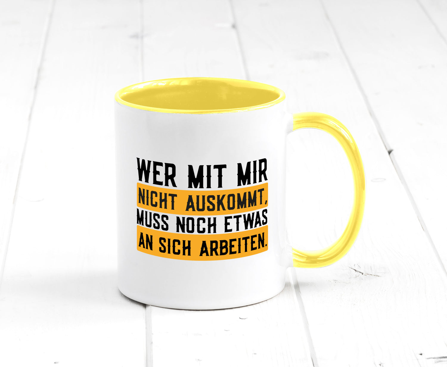 Wer mit mir nicht auskommt | Selbstbewusst lustiger Spruch Geschenk Humor