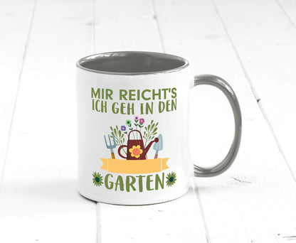 Ich geh in den Garten | Gärtner Tasse Gartenarbeit Humor Arbeit Kollegen Büro