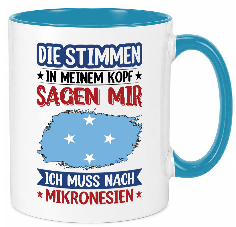 Mikronesien | Urlaub Stimmen in meinem Kopf Traumland Geschenk Humor