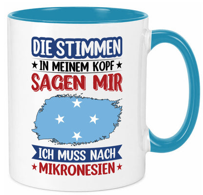 Mikronesien | Urlaub Stimmen in meinem Kopf Traumland Geschenk Humor