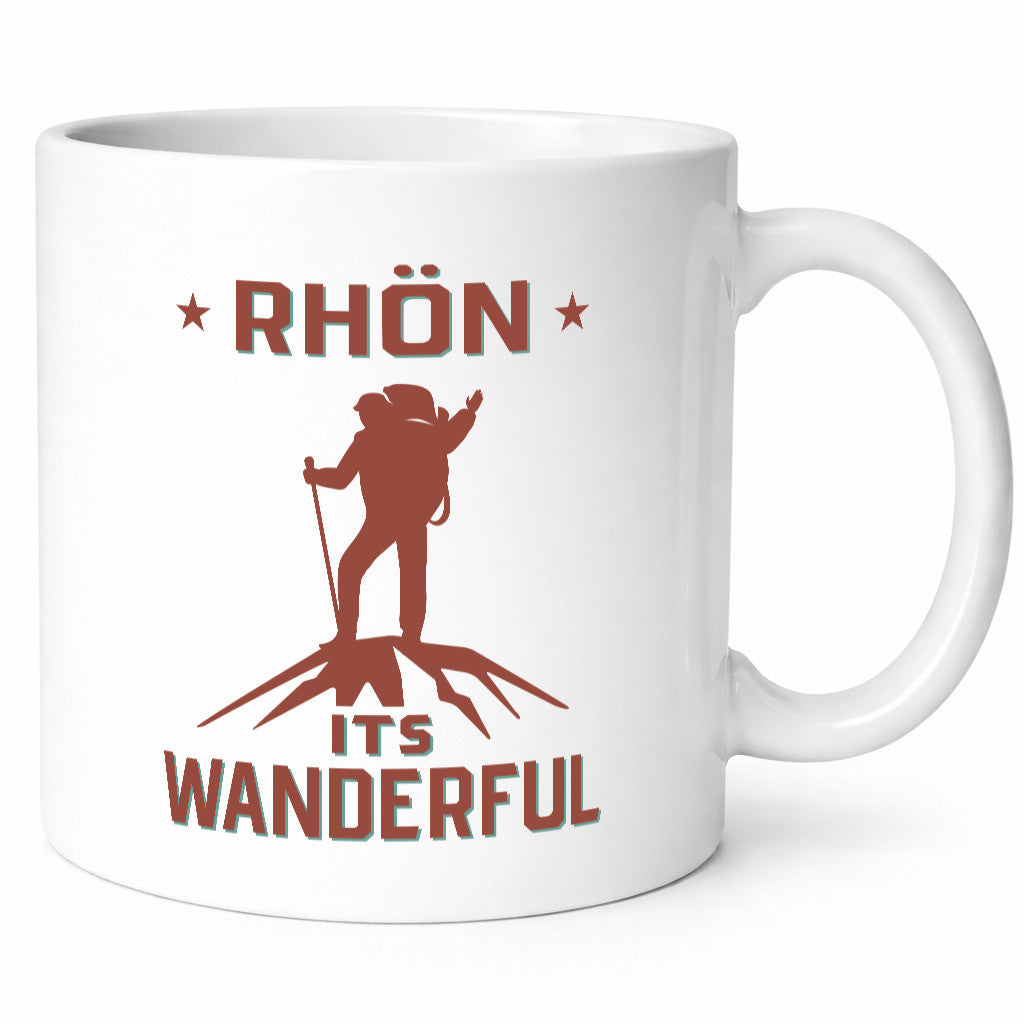 Rhön ist wanderful | Wanderer Berge lustig Humor Geschenkidee Geschenk Tasse