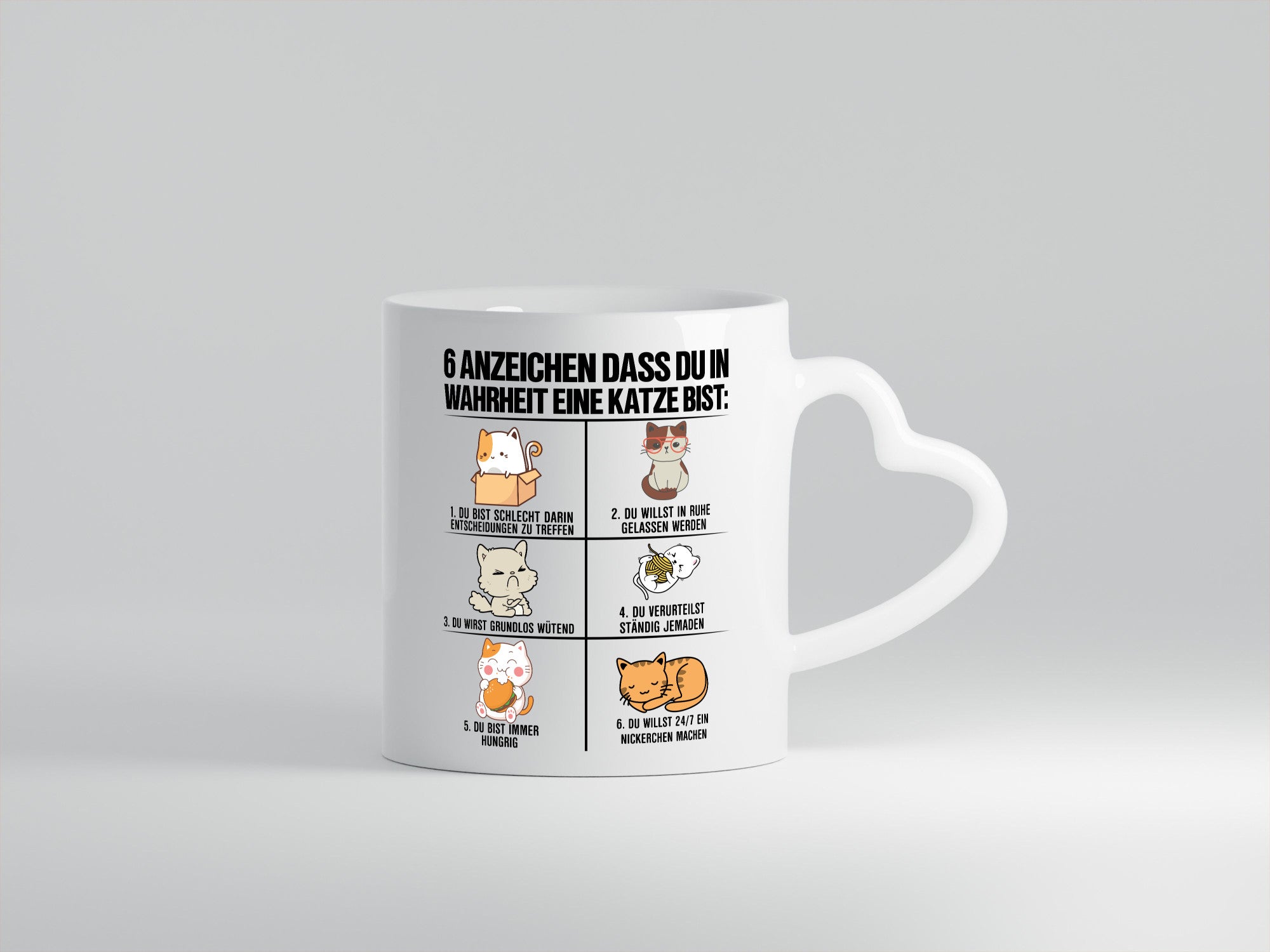 Katze Comic | Katzenbesitzer Tasse lustiger Spruch Geschenkidee Tierliebhaber