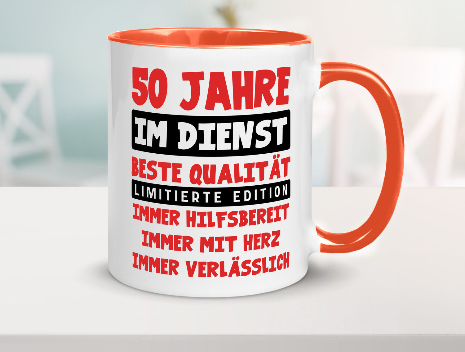 50 Jahre im Dienst | Jubiläum Arbeit v9 lustiger Spruch Geschenk Kollegen Büro