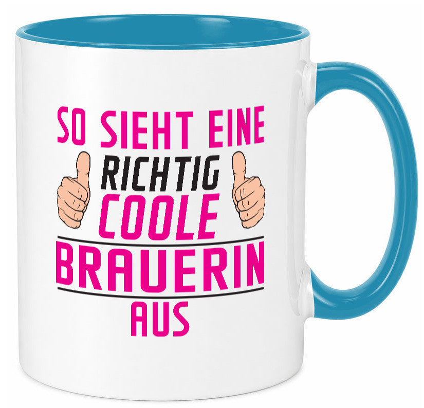 Richtig Coole Brauerin | Bier Brauerei Geschenk Humor Geschenkidee lustiger
