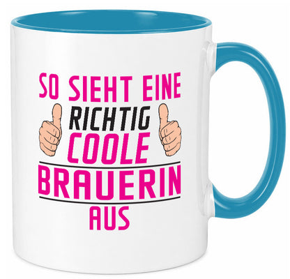 Richtig Coole Brauerin | Bier Brauerei Geschenk Humor Geschenkidee lustiger