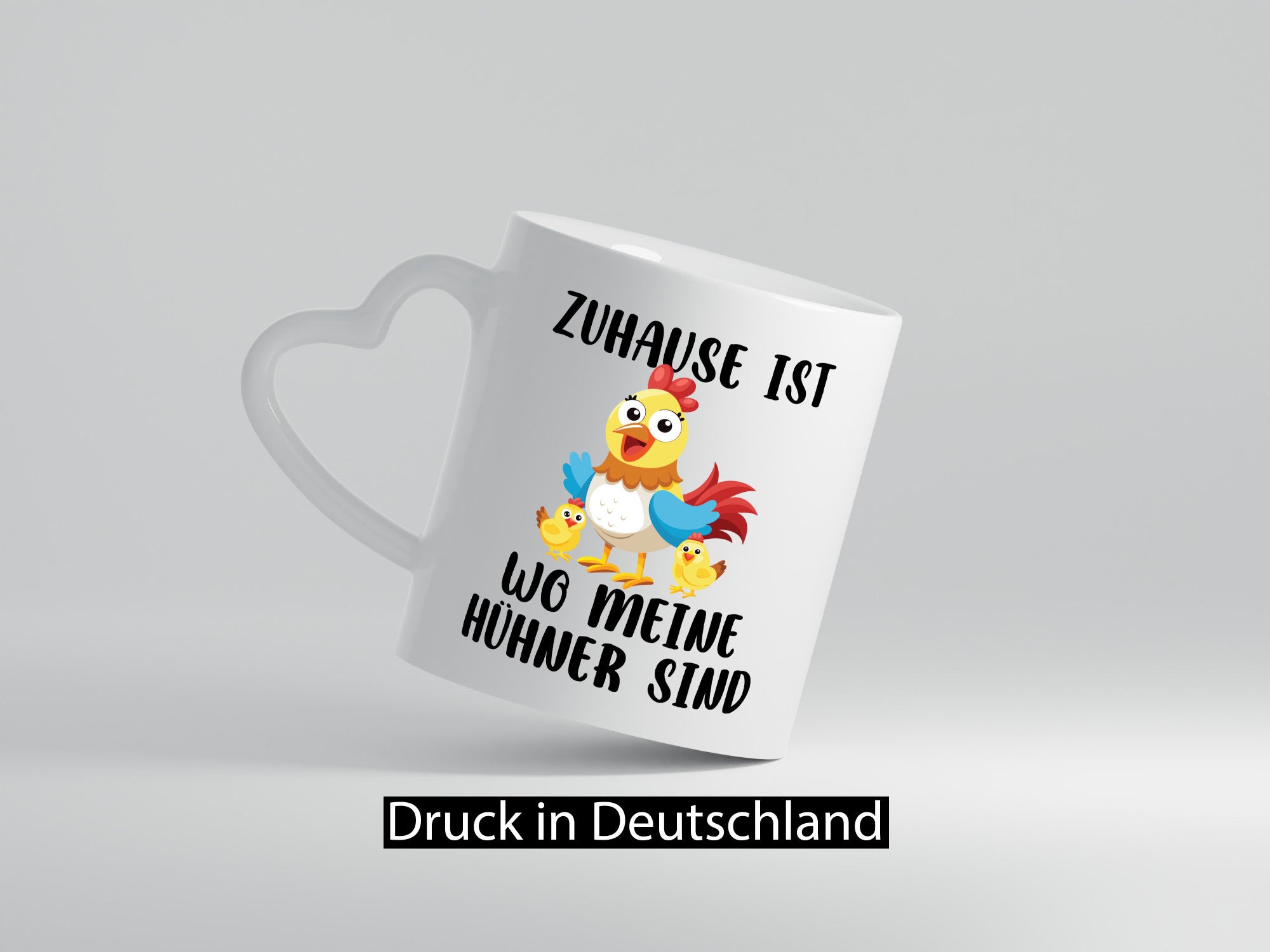 Zuhause ist wo meine Hühner Kacken | Flüsterer Humor Geschenkidee Tasse