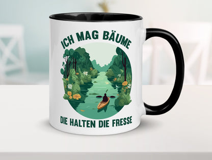 Ich mag Bäume die halten Fresse | Natur Wald lustiger Spruch Geschenk Humor Tasse