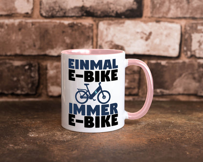 E-Bike Fahrer | Radfahrer Tasse Fahrrad Elektrorad lustiger Spruch Geschenk