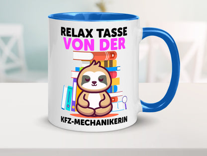 Relax Tasse: KFZ-Mechanikerin | Mechaniker KFZ Humor Geschenkidee Tasse
