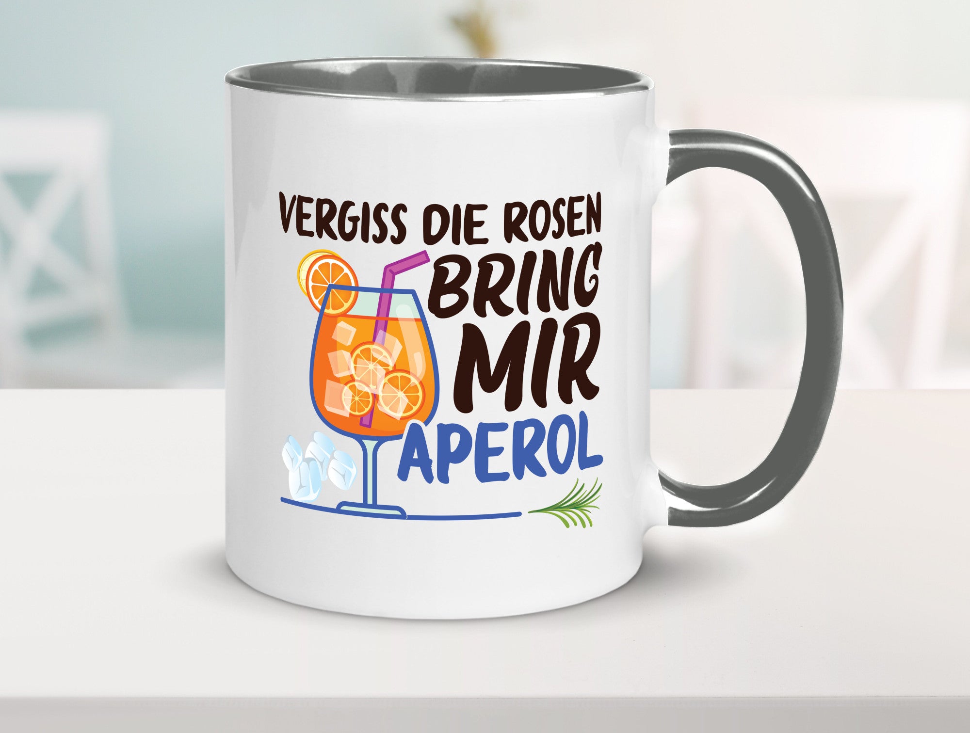 Bring mir Aperol | Rosen Paar Party Geschenkidee Humor Tasse