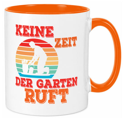 Keine Zeit der Garten ruft | Gärtnern Arbeit lustiger Spruch Geschenk Kollegen Tasse