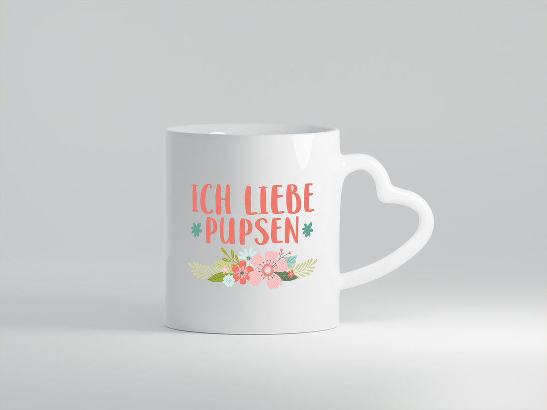 Ich liebe pupsen | Frauen Tasse Mädchen Blumen Humor Geschenkidee