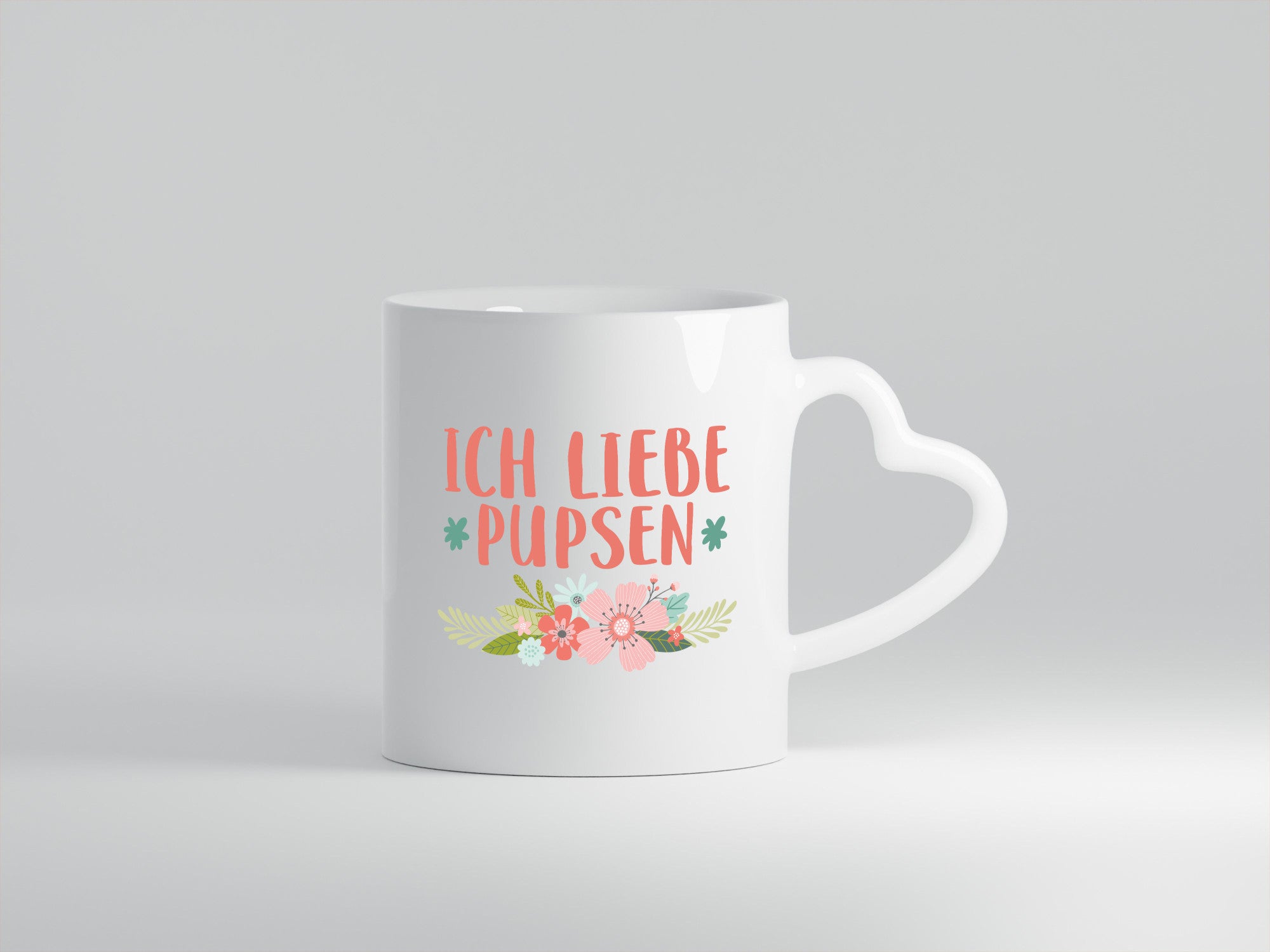 Ich liebe pupsen | Frauen Tasse Mädchen Blumen Humor Geschenkidee