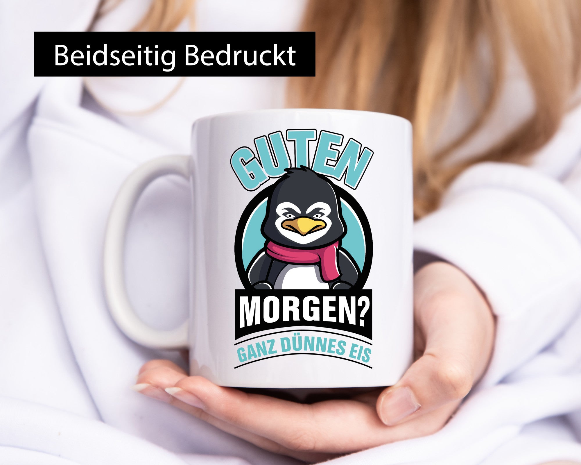 Guten Morgen? Ganz Dünnes Eis | Pinguin Geschenk Humor Geschenkidee lustiger