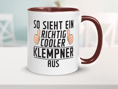 Richtig Cooler Klempner | Beruf klempnern Humor Arbeit Kollegen Büro