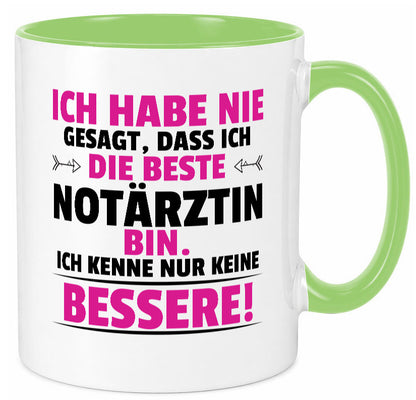 Die Beste Notärztin | Ärztin Humor Geschenkidee Tasse