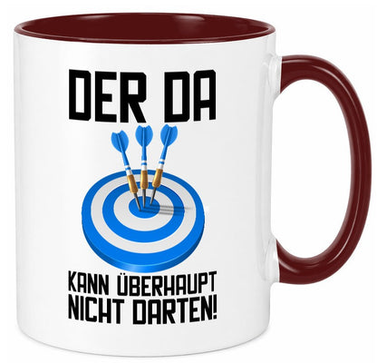 Der kann nicht Darten | Dart Dartspieler Dartpfeil lustiger Spruch Geschenk Tasse