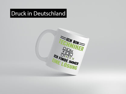 Ich bin Techniker, ich finde immer eine Lösung | Lustiger Spruch Geschenk Humor