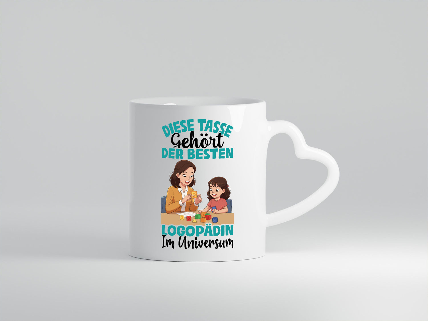 Im Universum: Logopädin | Sprachtherapie Geschenkidee Humor Tasse