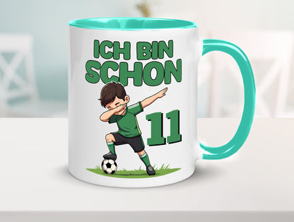 11. Geburtstag | 11 Jahre Fußballer Geschenkidee Humor Tasse