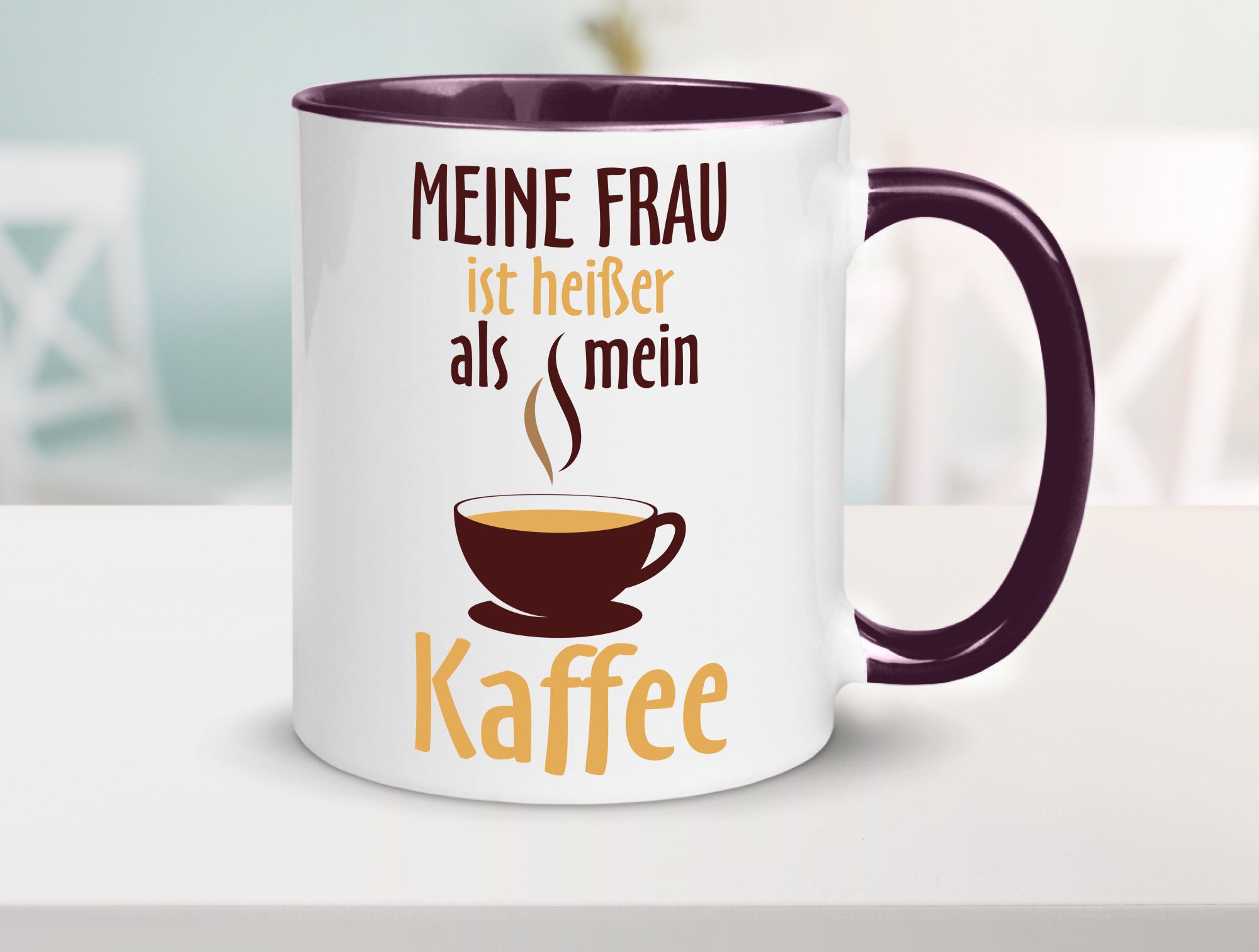 Meine Frau ist heißer als Kaffee | Ehe Partnerschaft Geschenk Humor