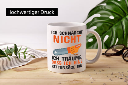 Ich schnarche nicht lustiger Spruch Geschenk Humor Geschenkidee Tasse