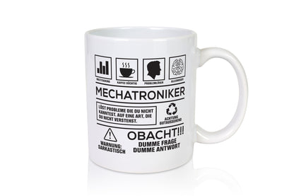 Achtung Probleme Mechatroniker | KFZ Geschenkidee Humor Tasse