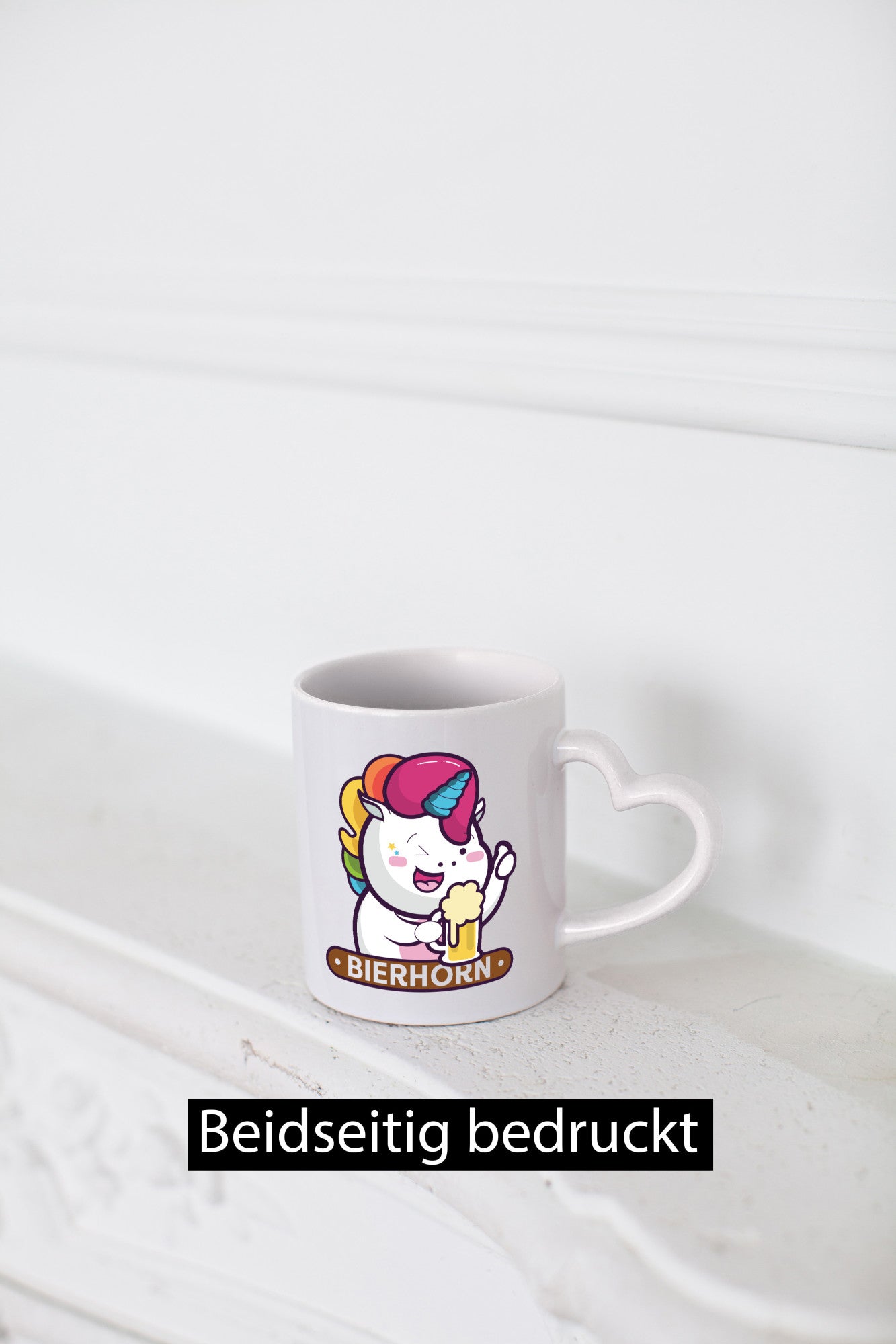 Bierhorn | Einhorn Bierglas Geschenk Humor Geschenkidee lustiger Spruch Tasse