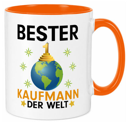 Welt Bester Kaufmann Kaufmänner Geschenk Humor Geschenkidee lustiger Spruch Tasse