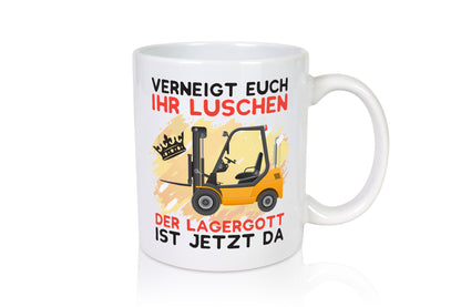 Lagergott Tasse | Lagerarbeiter Humor Lagerist Spruch Arbeit Kollegen Büro