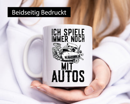 Still playing with cars | Workshop Tools Mechanic Funny Saying Gift