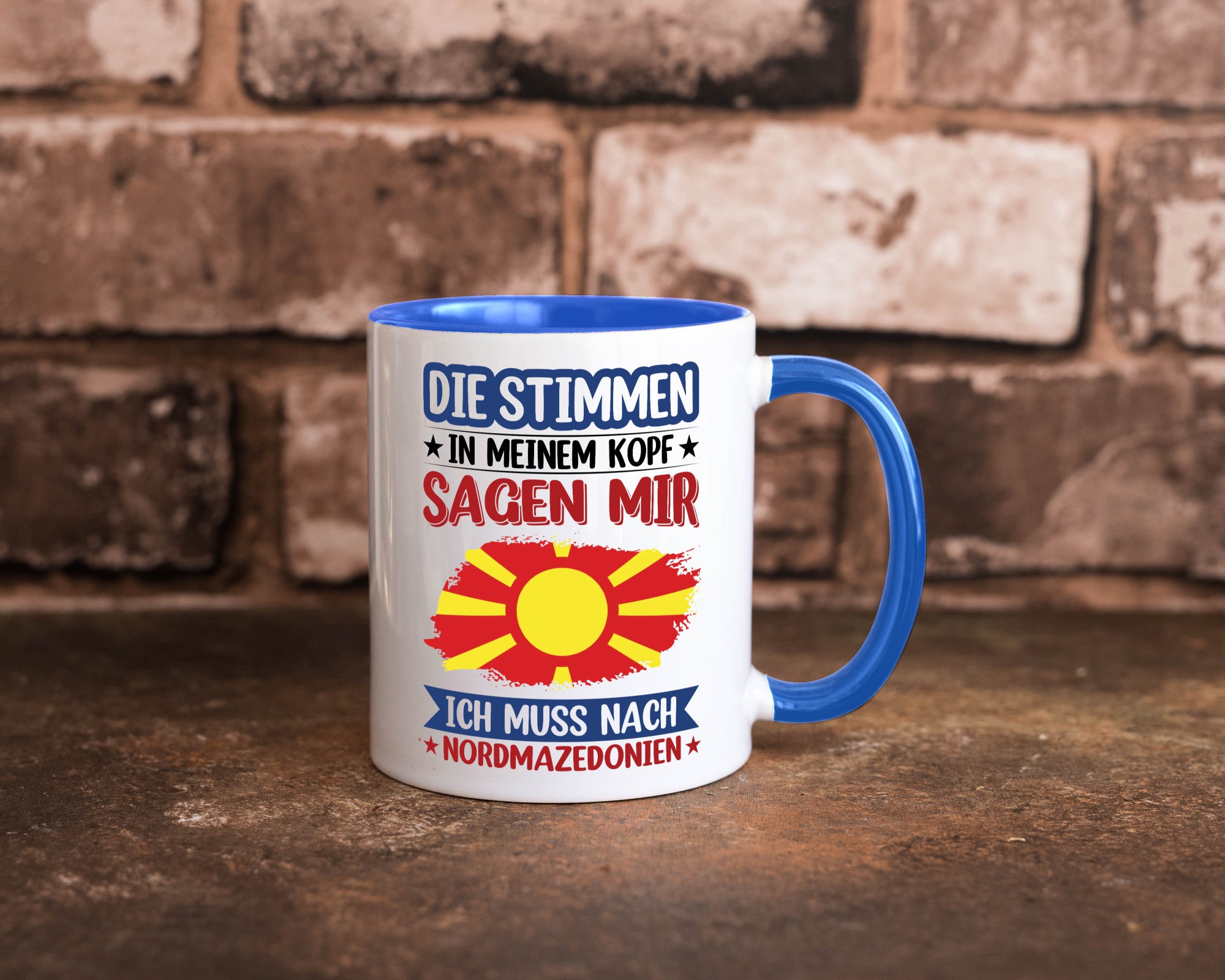 Nordmazedonien | Urlaub Stimmen in meinem Kopf Geschenk Humor Geschenkidee