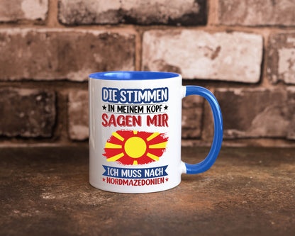 Nordmazedonien | Urlaub Stimmen in meinem Kopf Geschenk Humor Geschenkidee