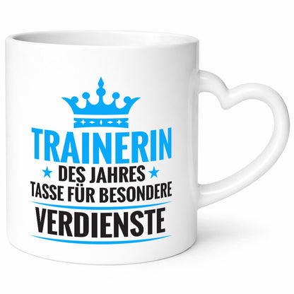 Besonderer Verdienst: Trainerin | Sportverein Humor Geschenk Geschenkidee