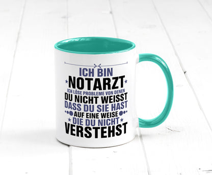 Löse Probleme: Notarzt | Arzt v2 Geschenkidee Humor Tasse