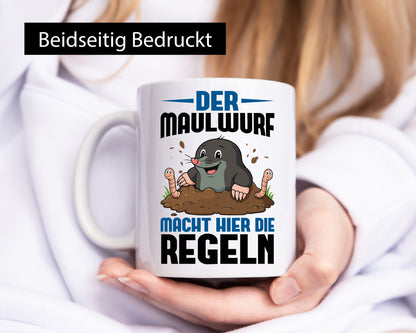 Der Maulwurf macht hier die Regeln | Gärtner Geschenk Humor Geschenkidee