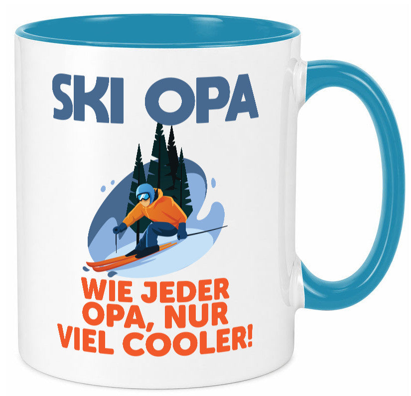 Ski Opa, normal, nur cooler | Skifahrer Bäume Schnee Geschenkidee Familie Humor