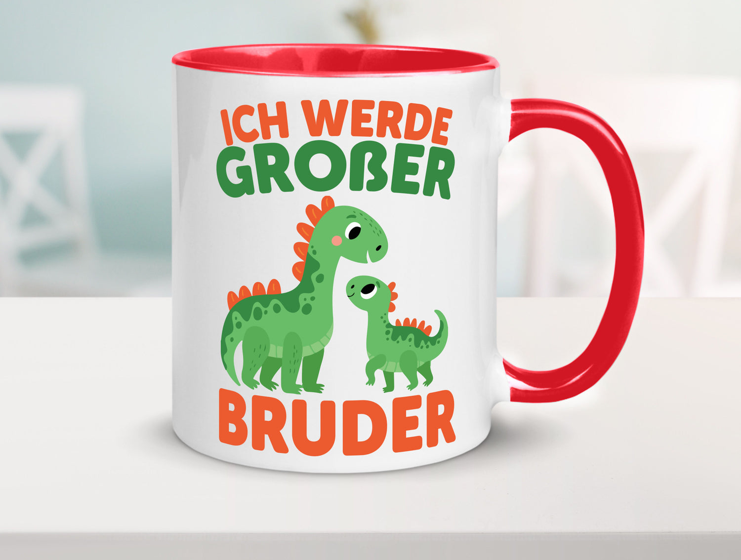 Ich werde Großer Bruder | Dino Brudersaurus lustig Humor Geschenkidee Geschenk