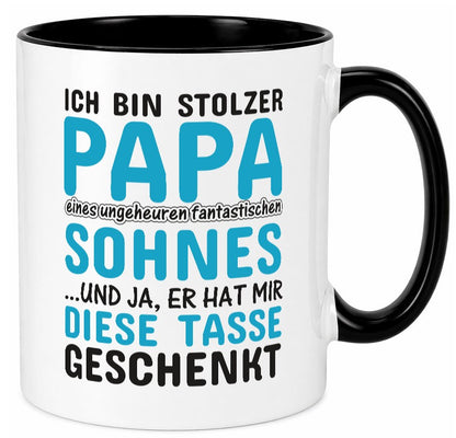 Stolzer Papa | Vater Tasse Fantastischer Sohn Humor Geschenk Familie