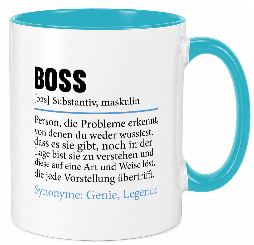 Boss | Chef Führungskraft Vorgesetzter Geschenk Arbeit Kollegen Büro lustiger Tasse