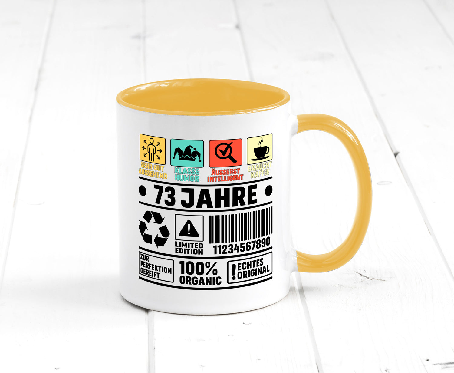 73. Geburtstag | 73 Jahre Humor Limited Edition Geschenkidee Tasse