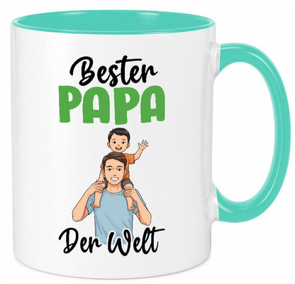 Bester Papa | Vatertag Daddy Familie lustiger Spruch Geschenk Geschenkidee Tasse
