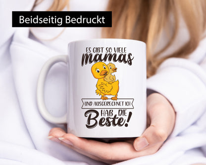 Ich hab die Beste Mama | Muttertag entenmama Geschenkidee Familie Humor Tasse