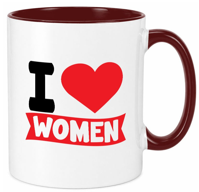 I love woman | Frauen Ich liebe v2 lustig Familie Geschenkidee Geschenk Tasse