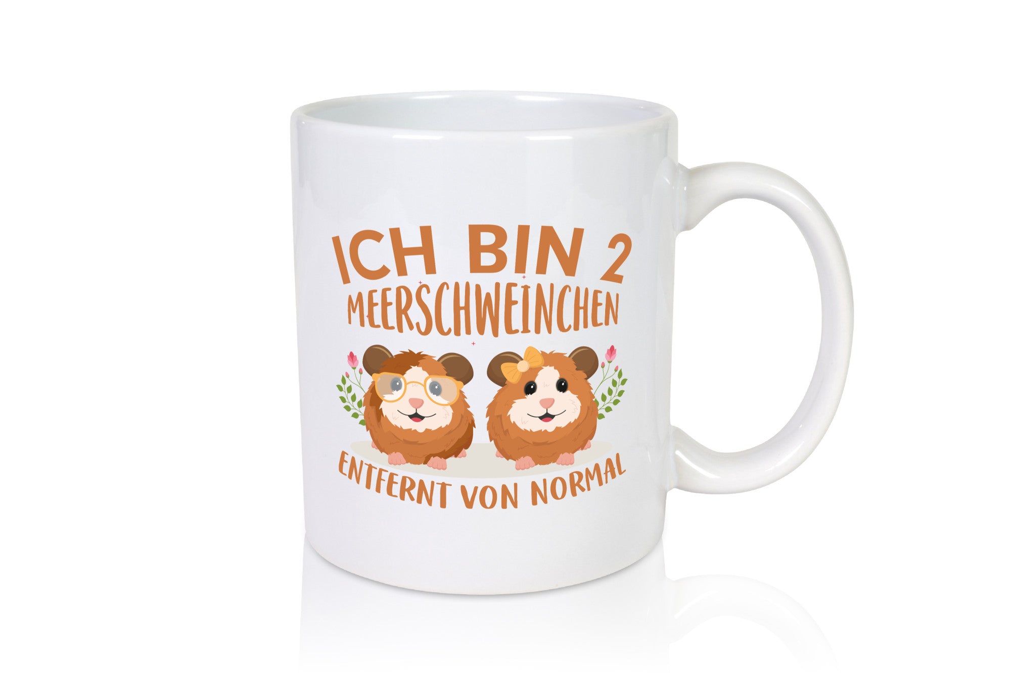 Zwei Meerschweinchen | Tierfreund Tasse Tier Liebe lustig Tierliebhaber Humor