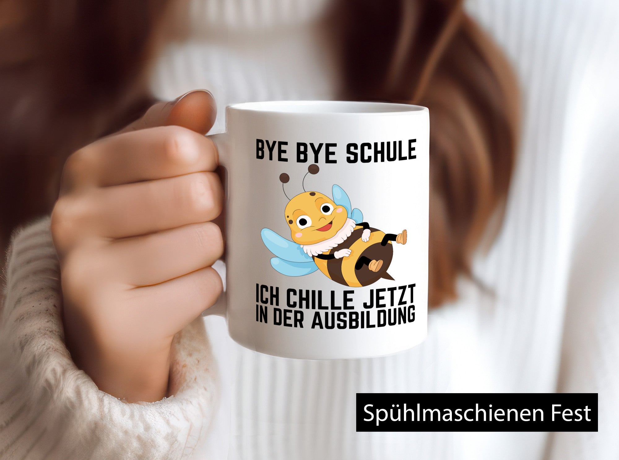 Bye Schule ich chill jetzt in der Ausbildung | Hauptschule Humor Geschenkidee