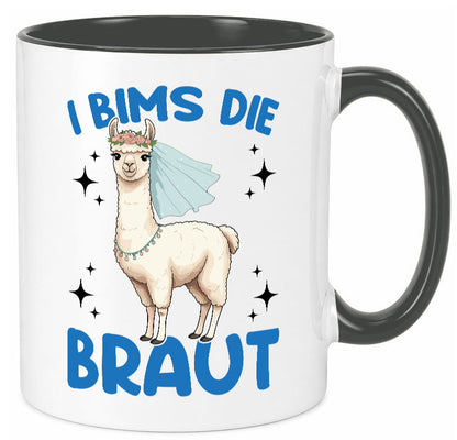 I Bims die Braut | Lama JGA Hochzeit lustig Humor Geschenkidee Geschenk Tasse